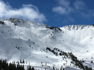 Avalanches at Quake Lake