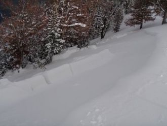 Natural Avalanche Southern Madison Range